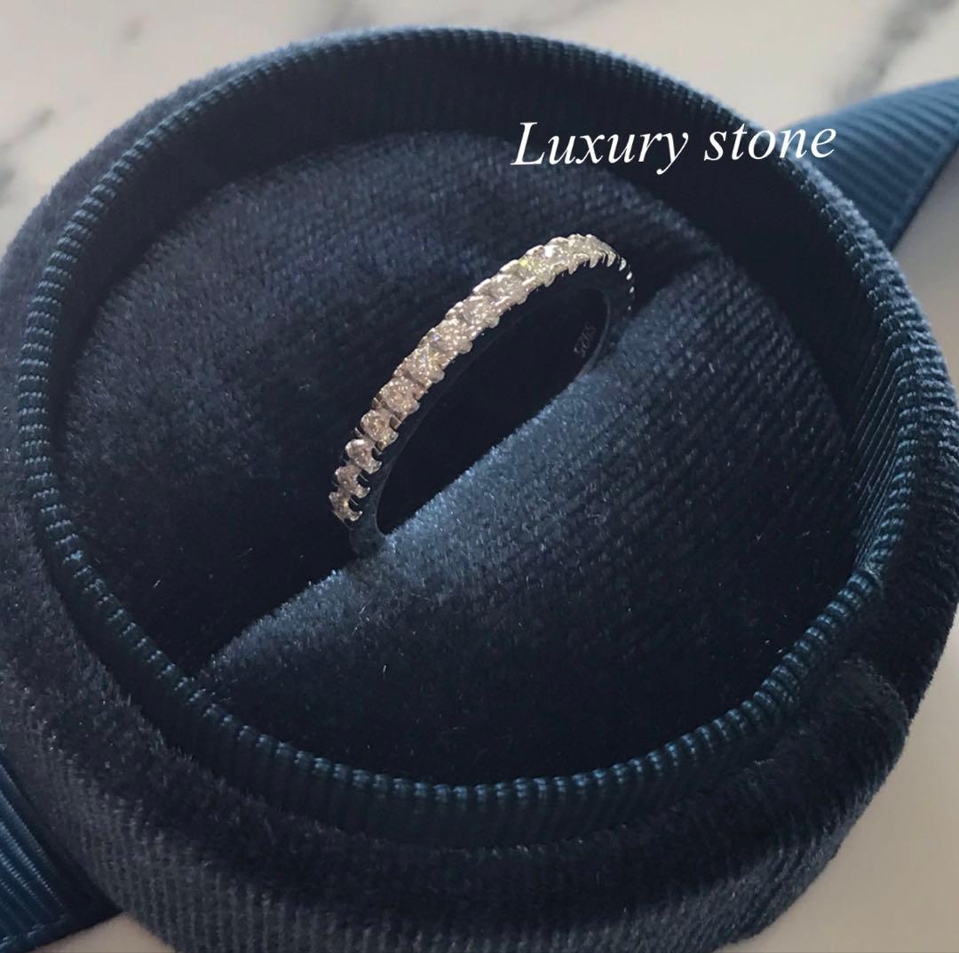 最高級モアサナイト 3カラット リングセット 17号