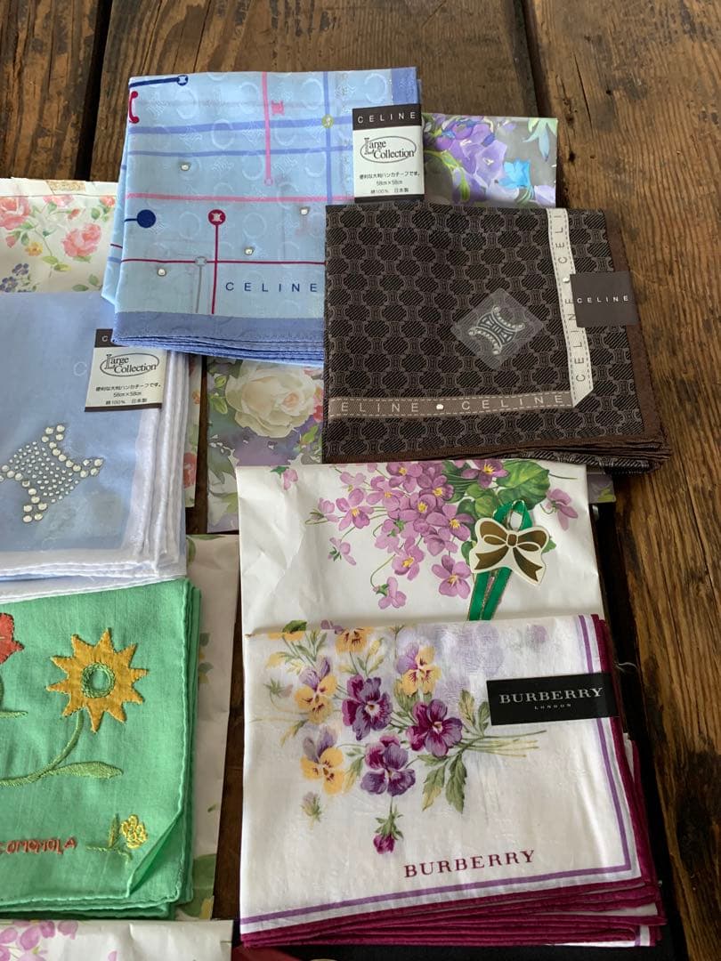 ブランド　ハンカチ　まとめ売り　CELINE Burberry FENDI など