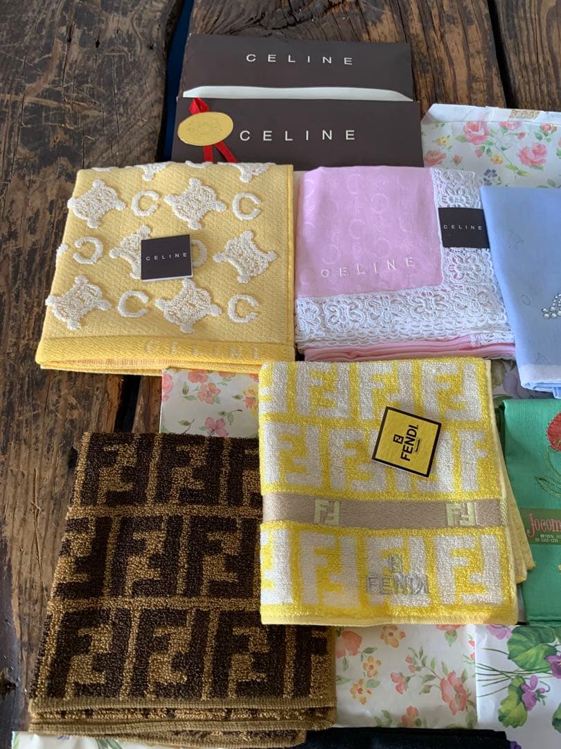 ブランド　ハンカチ　まとめ売り　CELINE Burberry FENDI など