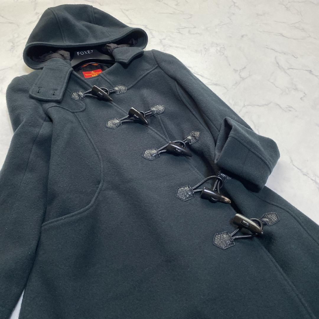 ヴィヴィアンウエストウッド レッド ダッフルコート 変形 深緑 オーブ 2