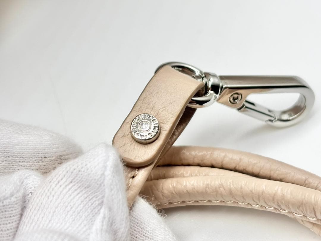 1度使用 ジャンニキアリーニ アリファ M ２WAYバッグ ピンクベージュ