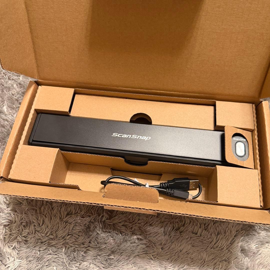 【使用回数低め】ScanSnap ブラック スキャナー USBケーブル付き