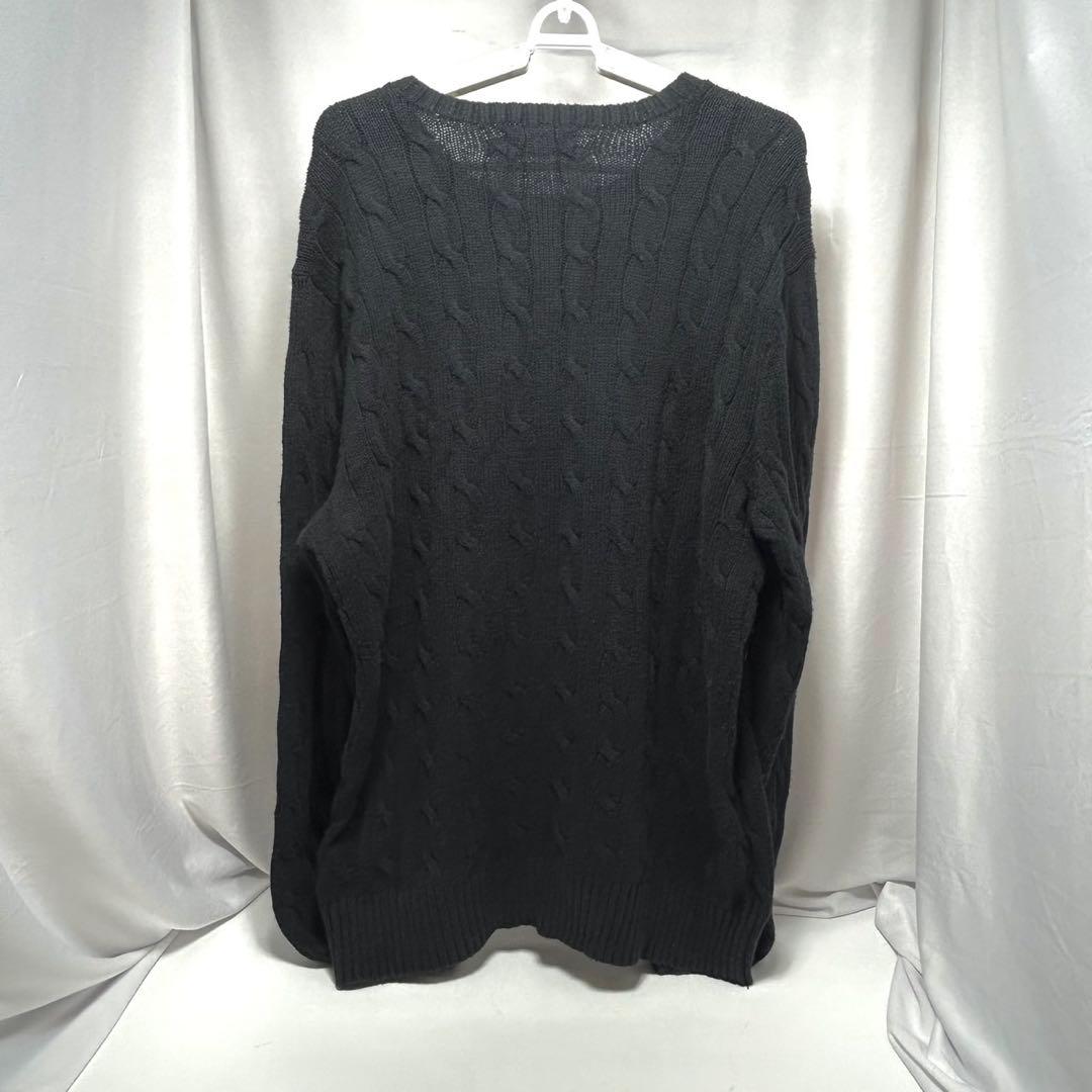 Polo Ralph Lauren ケーブルニット セーター ブラック L