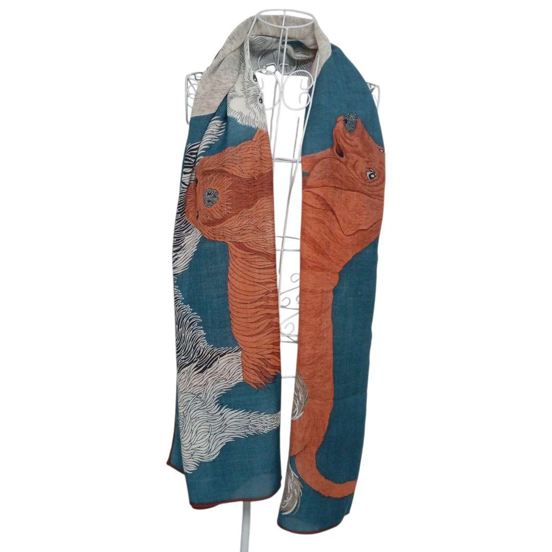 inoui editions★イヌイエディション★大判ストール★犬プリント