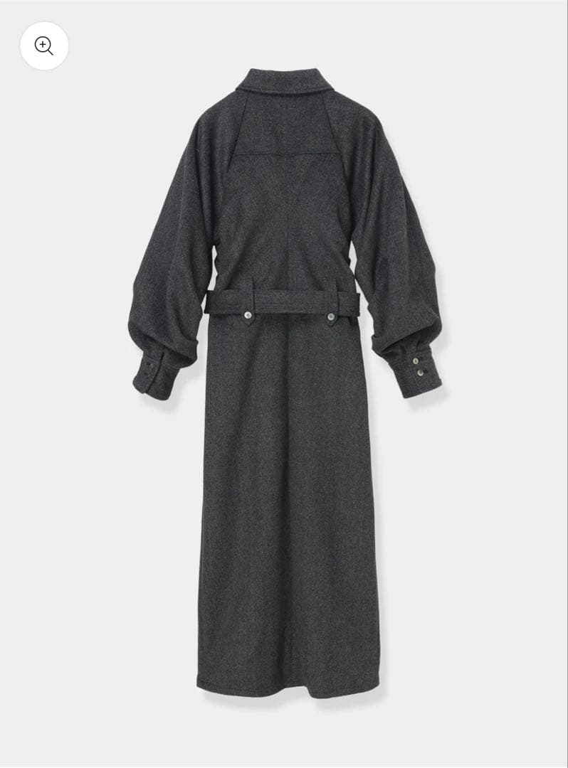 【1/18値下！新品ローブブラン】Belted Wool Shirt Dress