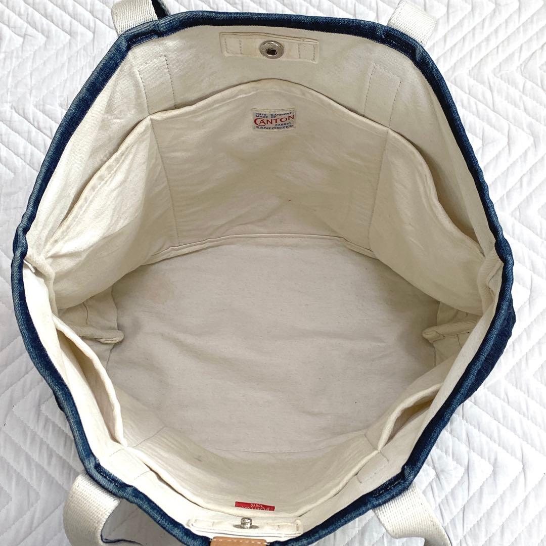 こ*う様 【希少】PORTER×CANTON コラボ インディゴデニム トートバ