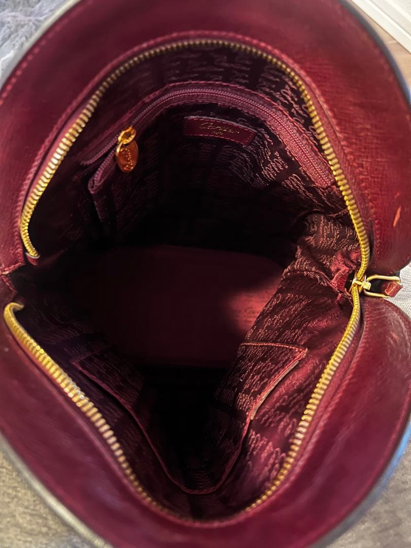 Cartier(カルティエ) マスト トートバッグ ボルドー レザー