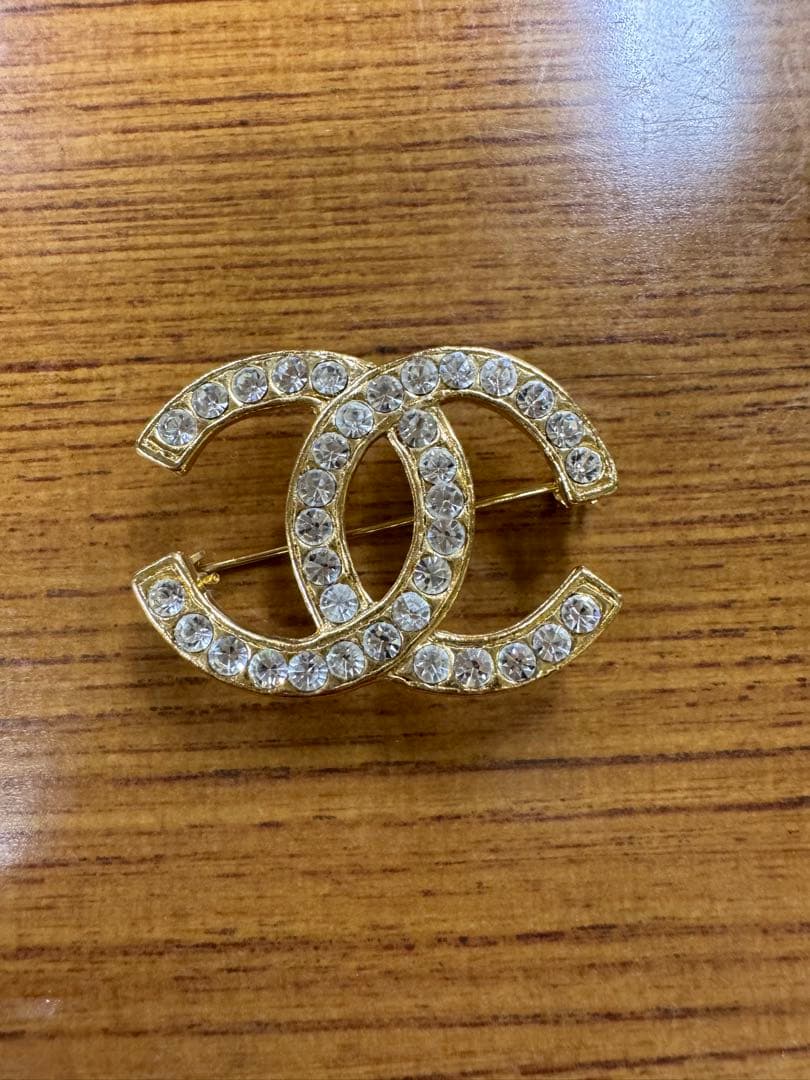CHANEL ダブルCロゴブローチ