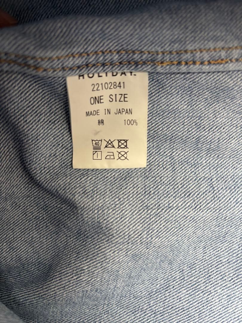 HOLIDAY PURITAN COLLAR DENIM SHIRT ホリデイ