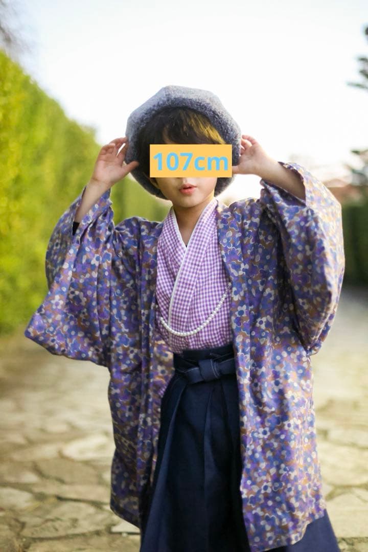 ハンドメイド　七五三 袴　デニム