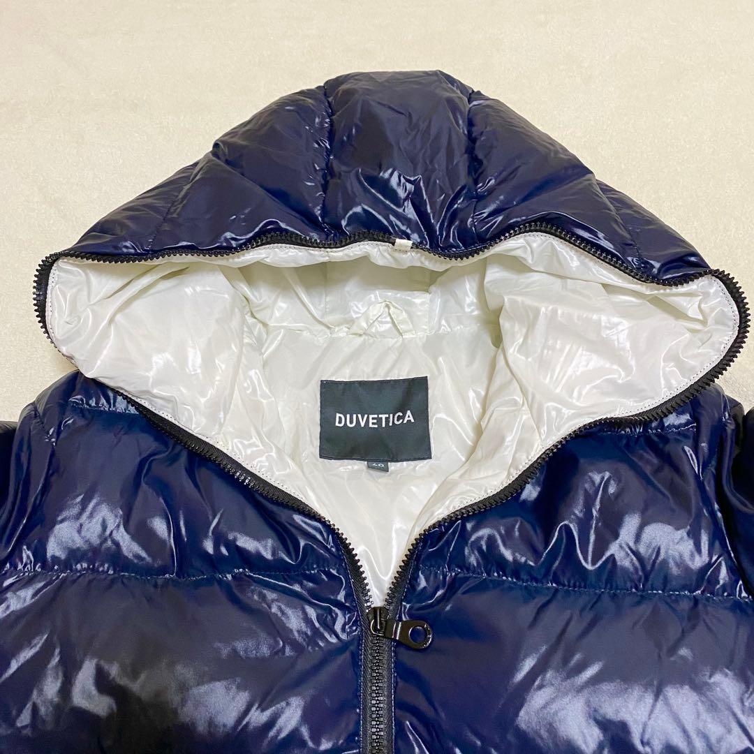 美品✨現行 DUVETICA THIA ダウンジャケット ネイビー 40 黒タグ
