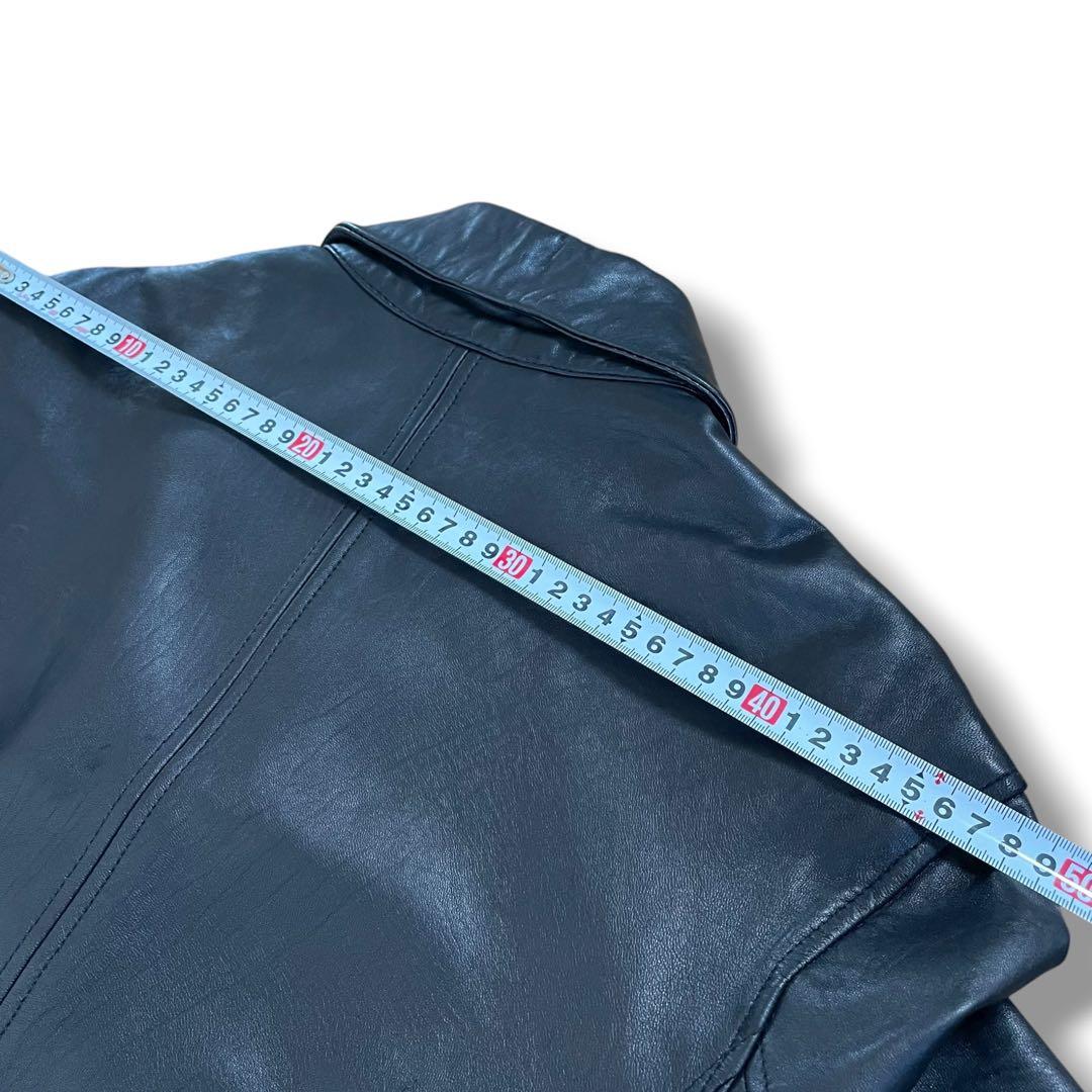 【美品】エディーバウワー 上質 レザージャケット カーコート 黒 ラムレザー