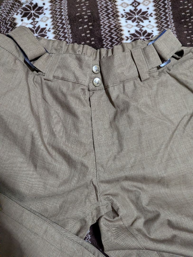 カモフラージュ上下スノーボードウェアセット L