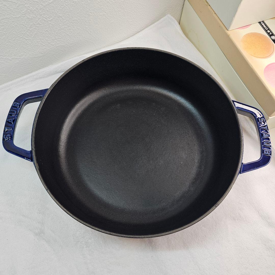 STAUB ストウブ ブレイザー・ソテーパン24cm ブルーすき焼き鍋