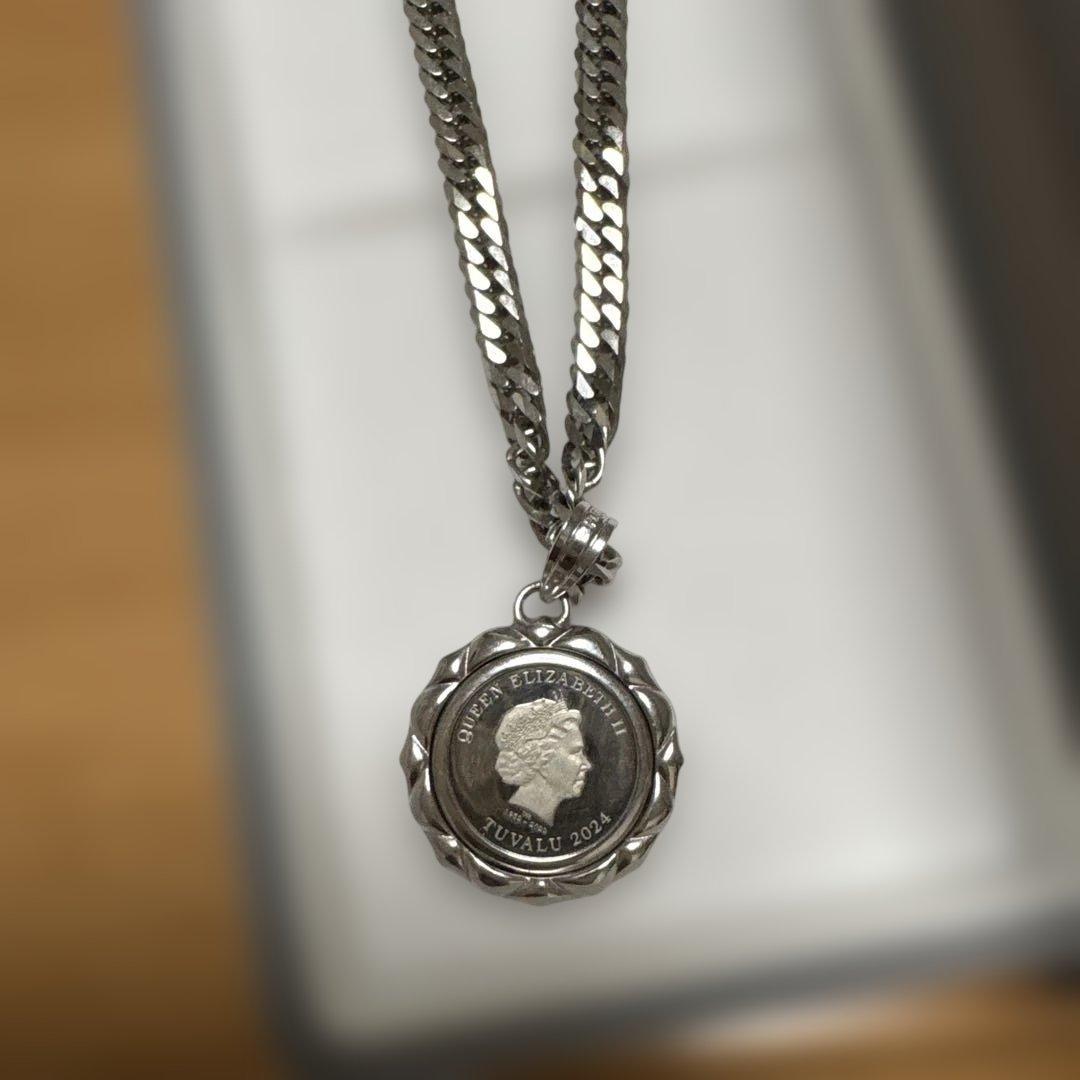 プラチナ６面ダブル30g 50cm ネックレスツバルホース1/25セット