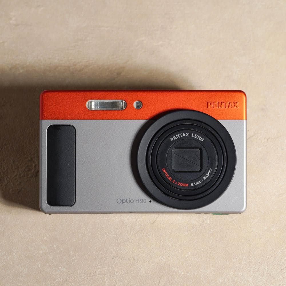 【可愛いすぎるコンデジ】PENTAX optio H90 オレンジ×シルバー