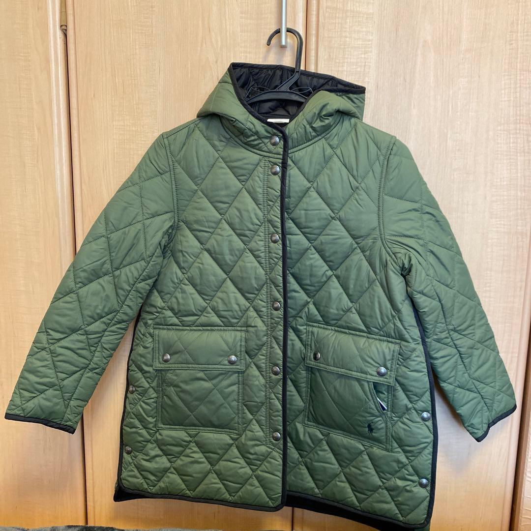 yu-popokiラルフローレン　キルティングリバーシブルロングジャケット