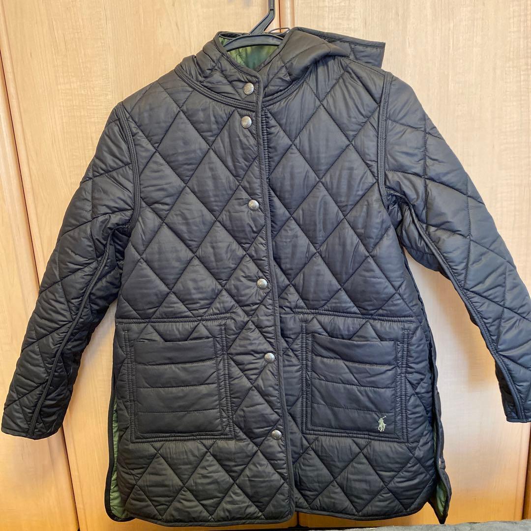 yu-popokiラルフローレン　キルティングリバーシブルロングジャケット