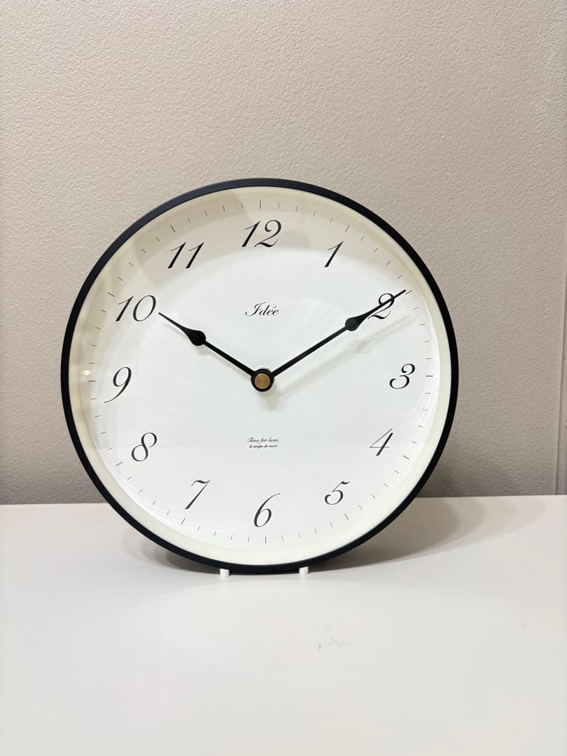【新品•未使用】IDEE ウォールクロック 時計 アラビア数字