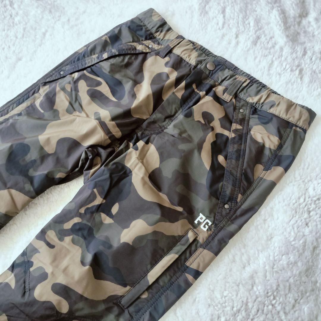 美品 パーリーゲイツ　裏地付き 迷彩柄 ゴルフパンツ XL
