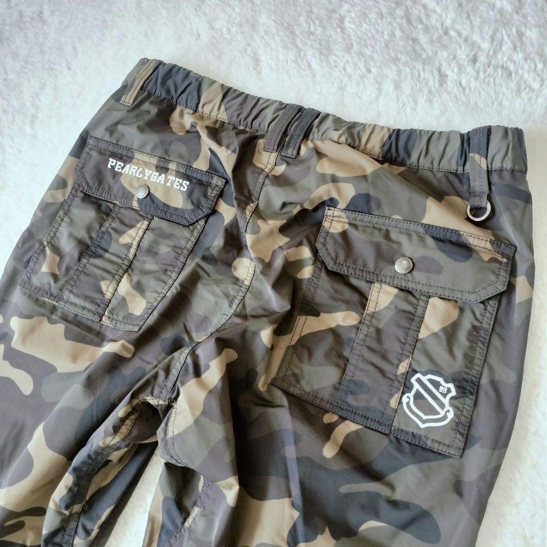 美品 パーリーゲイツ　裏地付き 迷彩柄 ゴルフパンツ XL