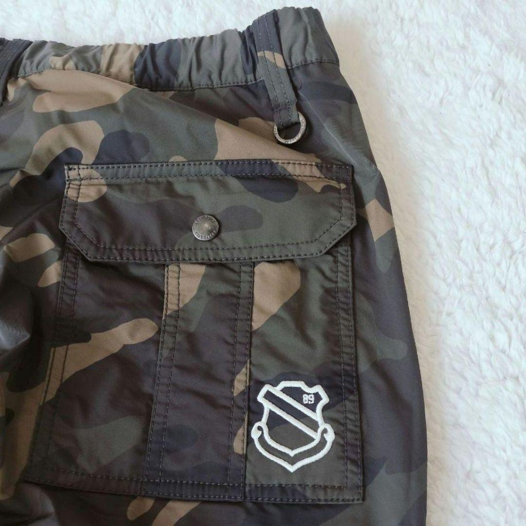 美品 パーリーゲイツ　裏地付き 迷彩柄 ゴルフパンツ XL