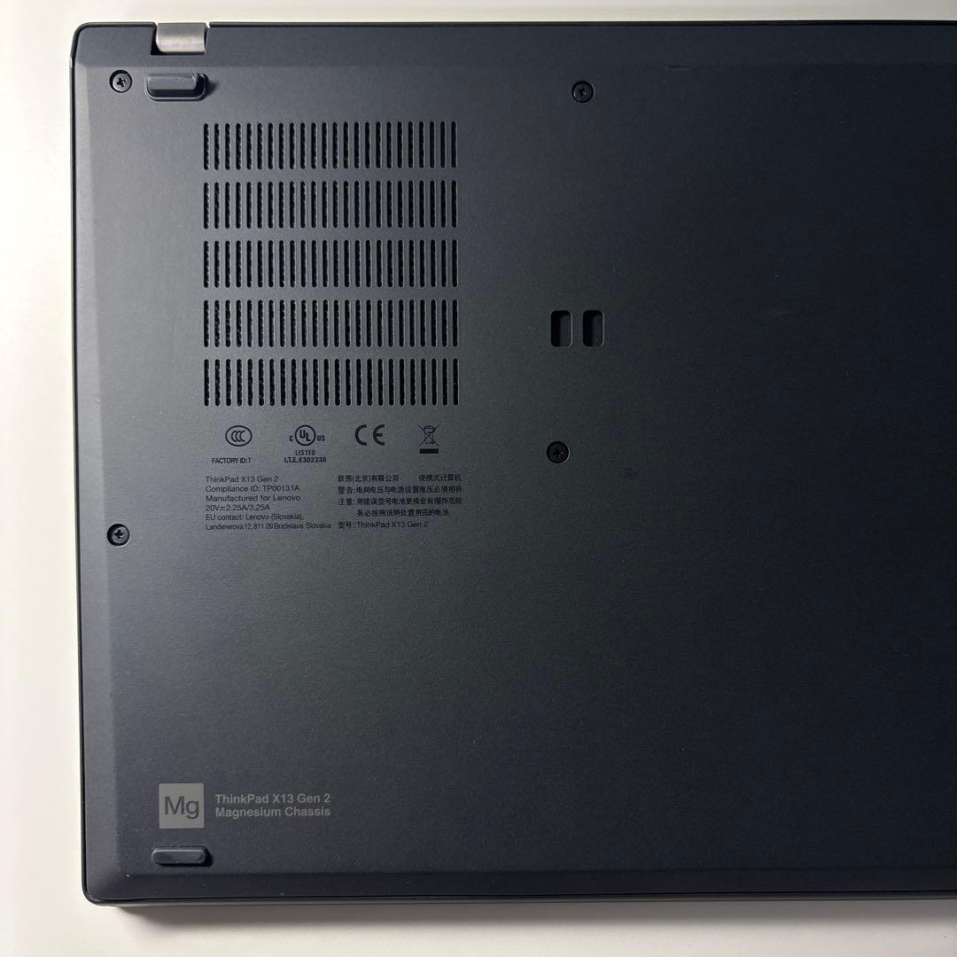 ThinkPad X13Gen2 i5メモリ16GB ⭐️バッテリー99.9%美品