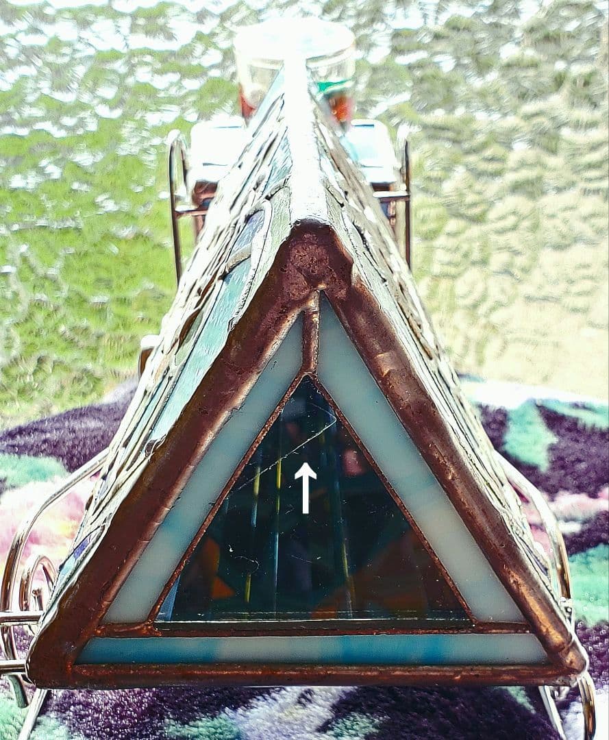 【Sankyo】ステンドグラスタイプ『オルゴール付き大型万華鏡』☆全長30cm☆