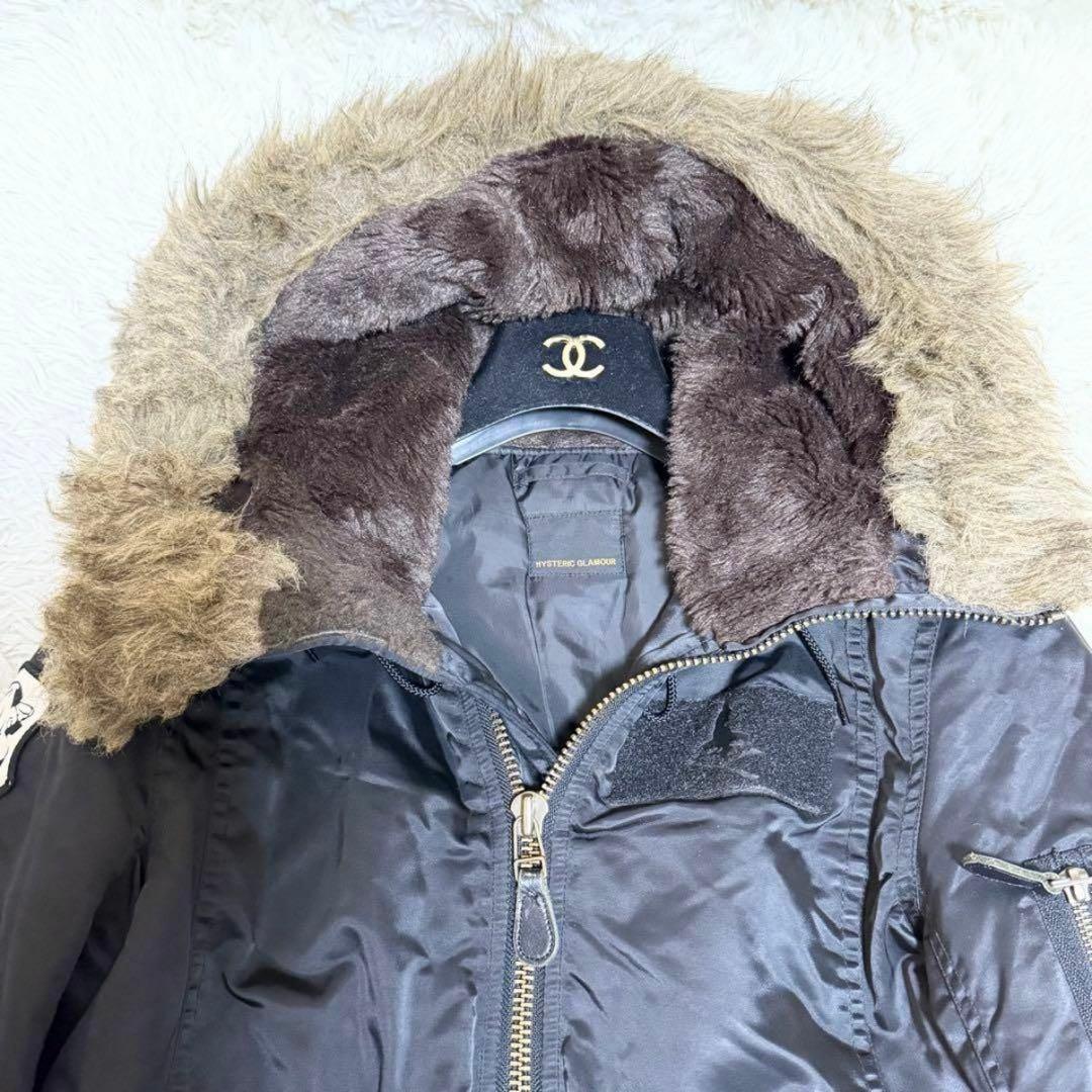 美品/希少✨ヒステリックグラマー ヒスガールワッペン ミリタリージャケット 黒