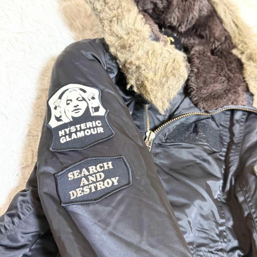 美品/希少✨ヒステリックグラマー ヒスガールワッペン ミリタリージャケット 黒