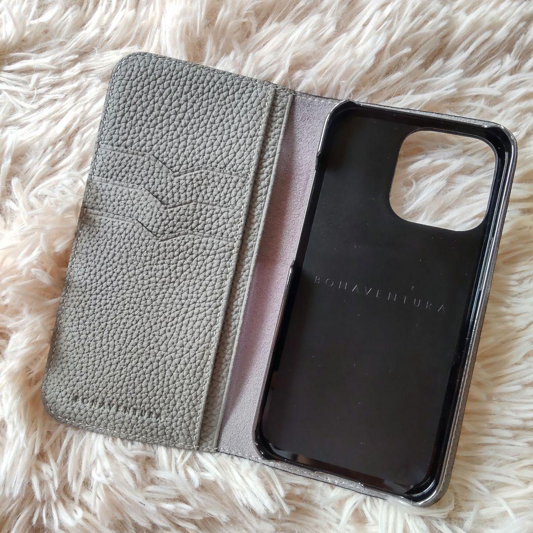 美品✨BONAVENTURA iPhone 13pro グレー 手帳型