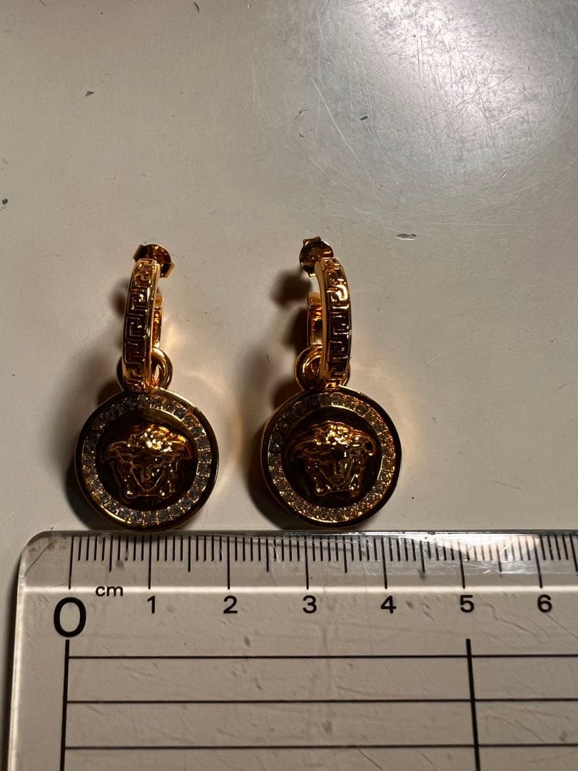 VERSACE ヴェルサーチェ◆メデューサ ドロップ ピアス