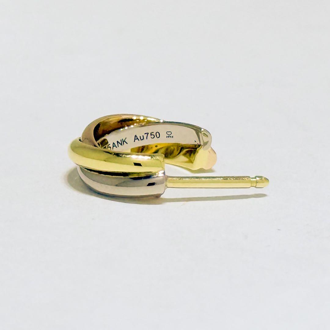 ⚪︎Cartier カルティエ トリニティ ピアス 750 K18 1.8g 片耳