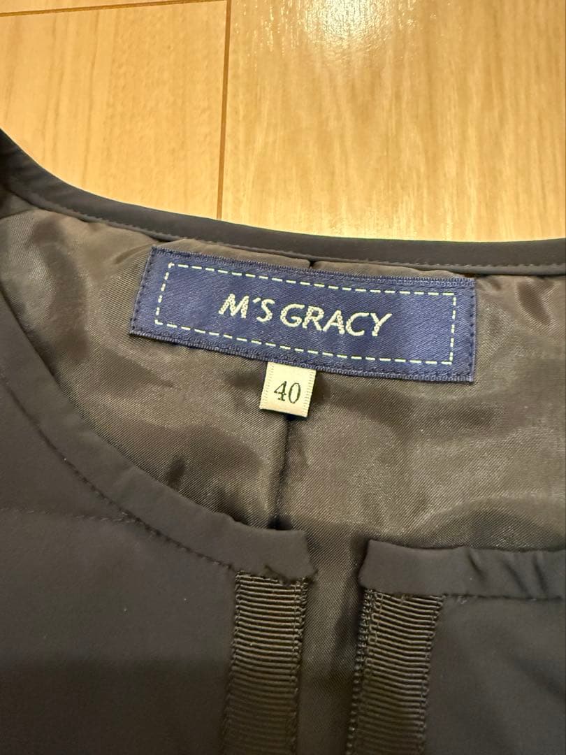 【秋桜】エムズグレイシー　ダウン　ジレ　ベスト