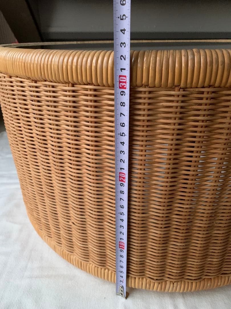 超希少 山川ラタン T-2090 剣持勇デザイン テーブル ジャパニーズモダン