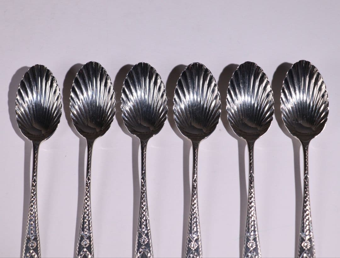 CD67 銀食器英国アンティーク ティースプーン カトラリースターリングシルバー