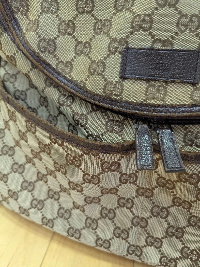 値下げ♪ GUCCI　マザーズバッグ　ショルダーバッグ　GG キャンバス
