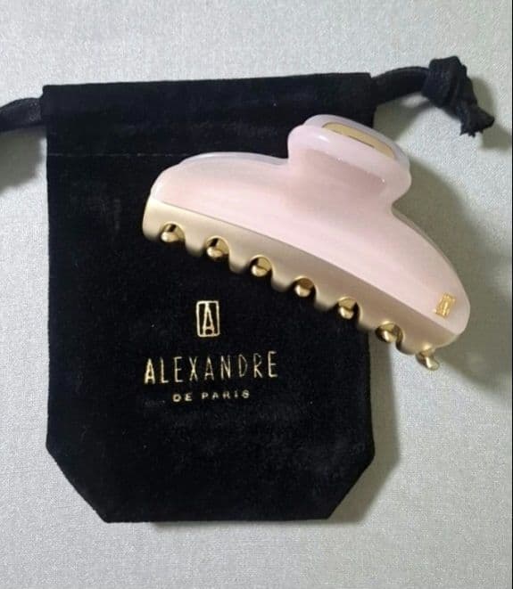 【美品】アレクサンドルドゥパリ M ヘアクリップ　人気のピンク 完売品