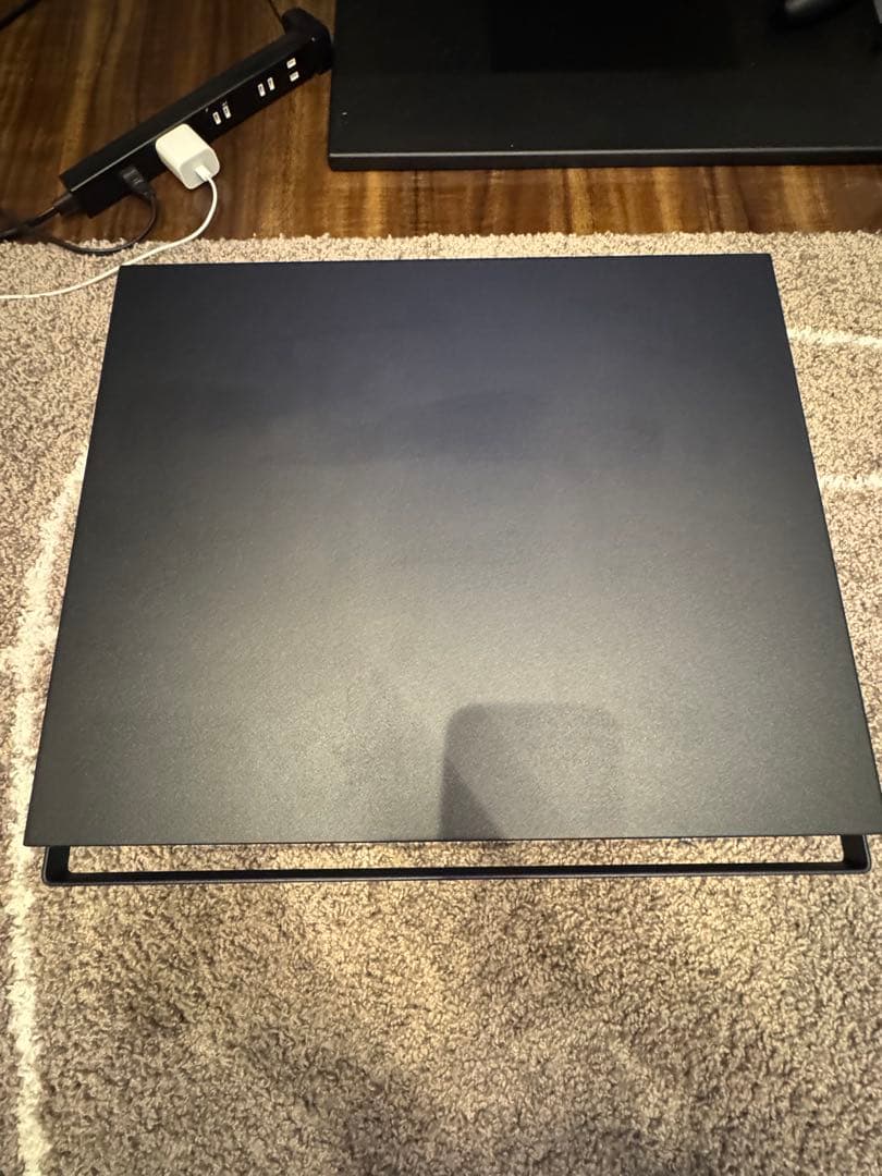 山崎実業 ツーウェイ キッチン家電下引き出し＆スライドテーブル tower 黒