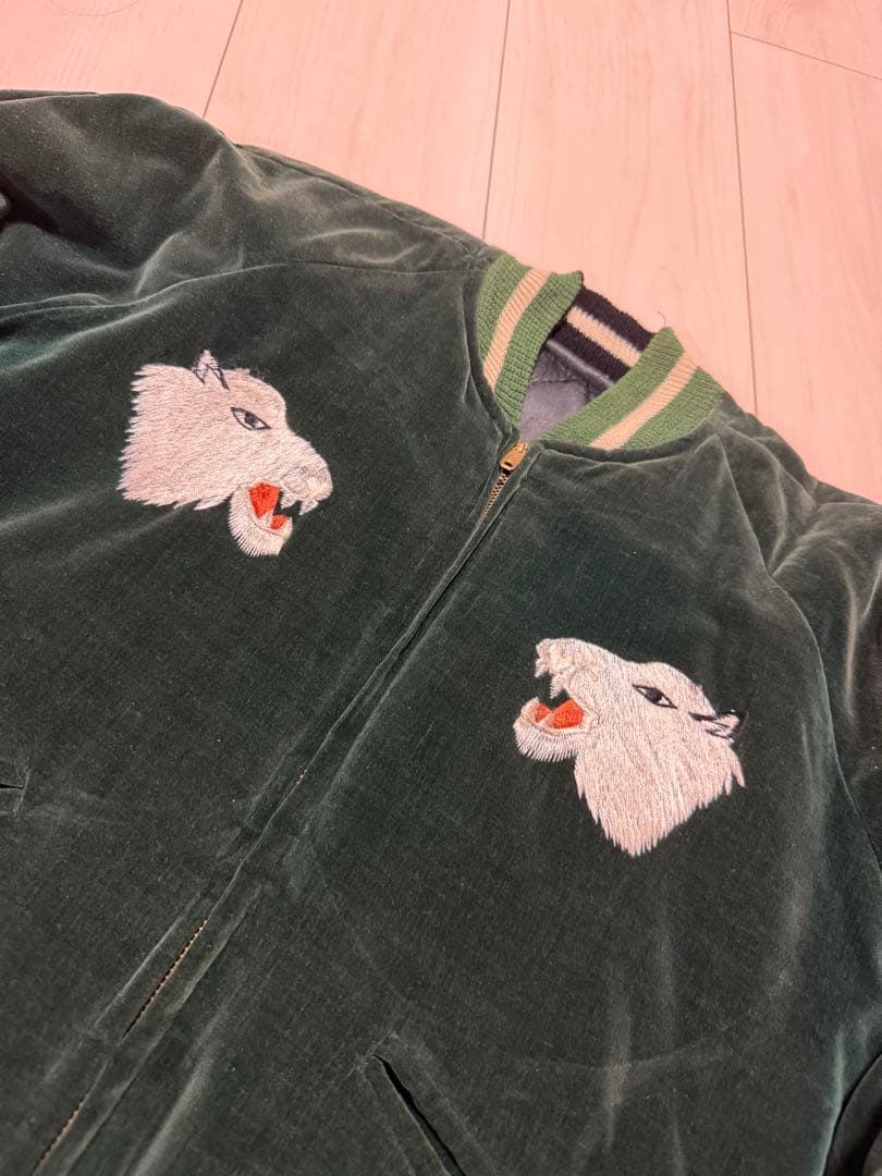 40s 50s アラスカ　別珍　スーベニアジャケット　スカジャン　アラジャン