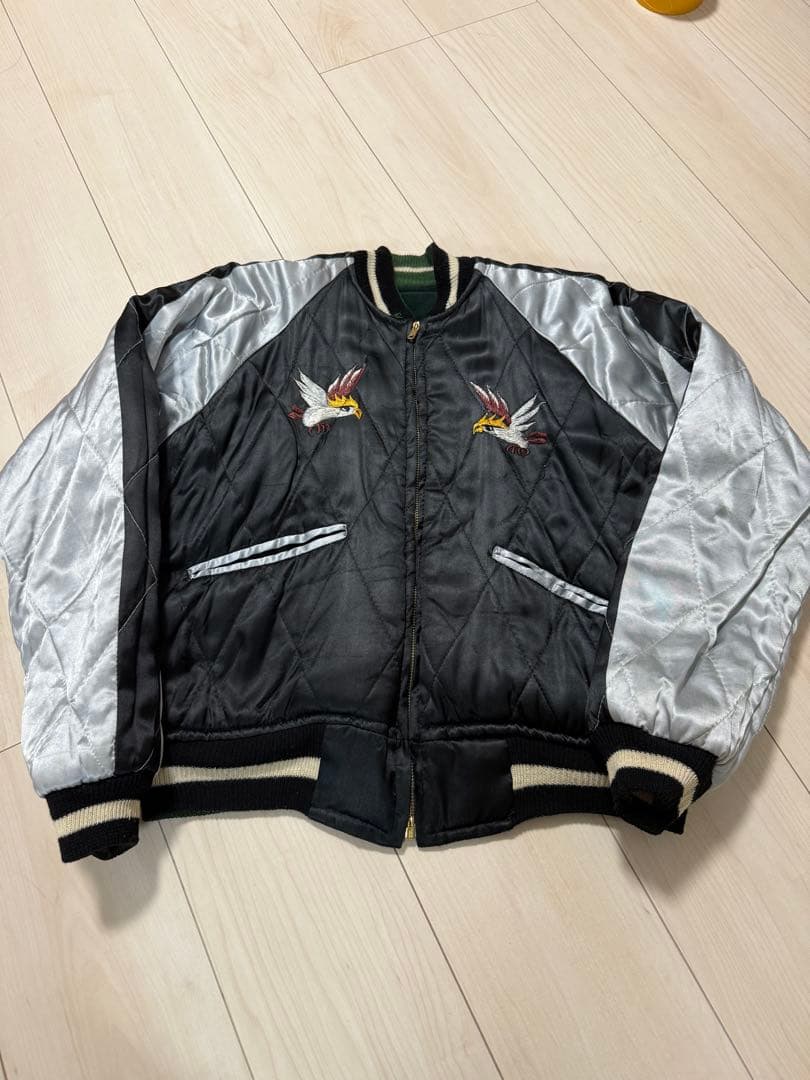 40s 50s アラスカ　別珍　スーベニアジャケット　スカジャン　アラジャン