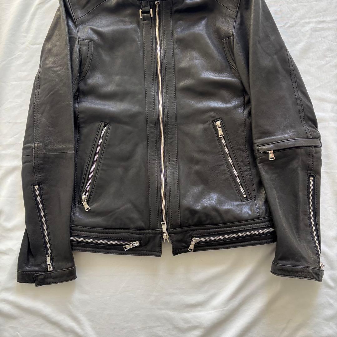 LOVLESS レザージャケット 黒 ダブルジップ 羊革 M y2k