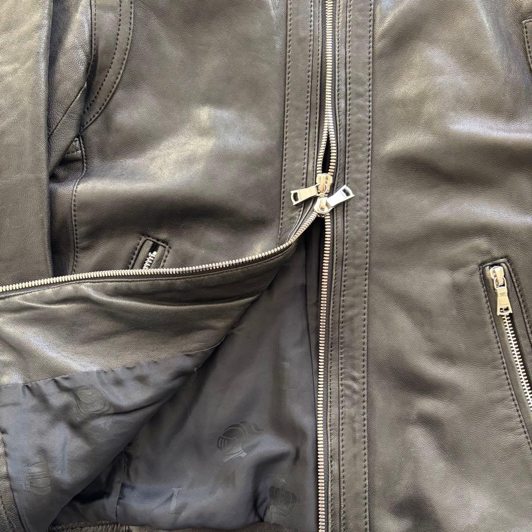 LOVLESS レザージャケット 黒 ダブルジップ 羊革 M y2k