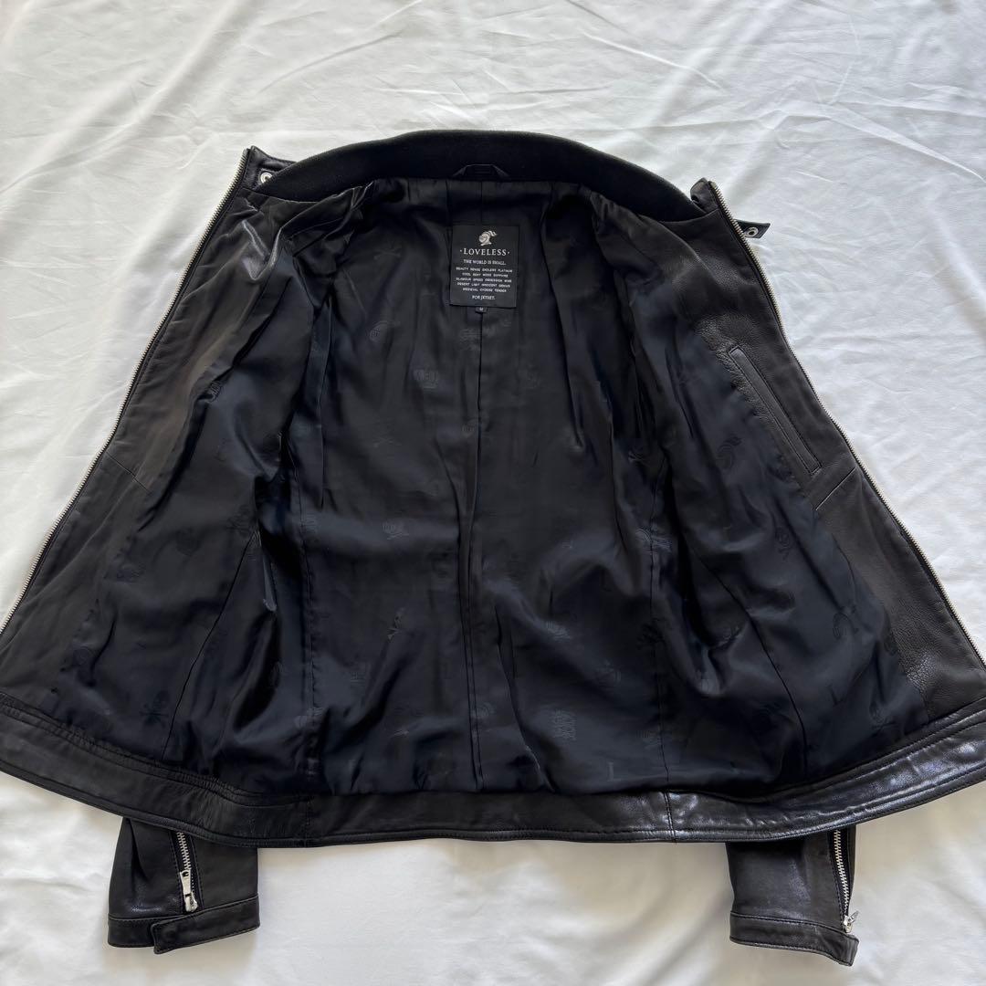 LOVLESS レザージャケット 黒 ダブルジップ 羊革 M y2k