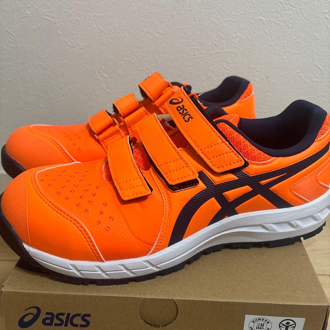 最終値下げasics WINJOB CP112 オレンジ 安全靴