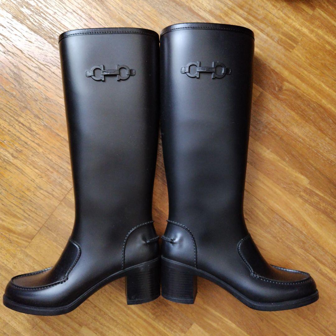 Salvatore Ferragamo 長靴 23 レインブーツ フェラガモ