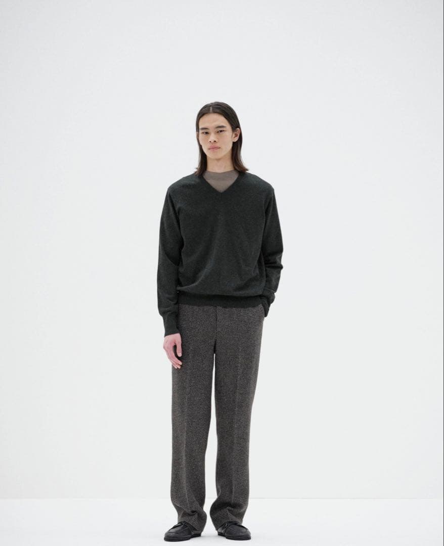 トップス 25aw Auralee High Twist Wool V-Neck P/O