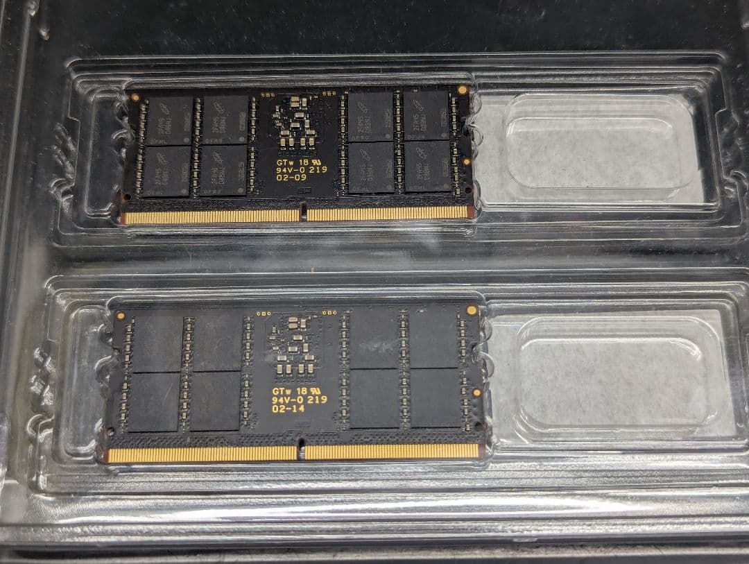 Crucial DDR5 メモリ SODIMM 4800 32GBx2