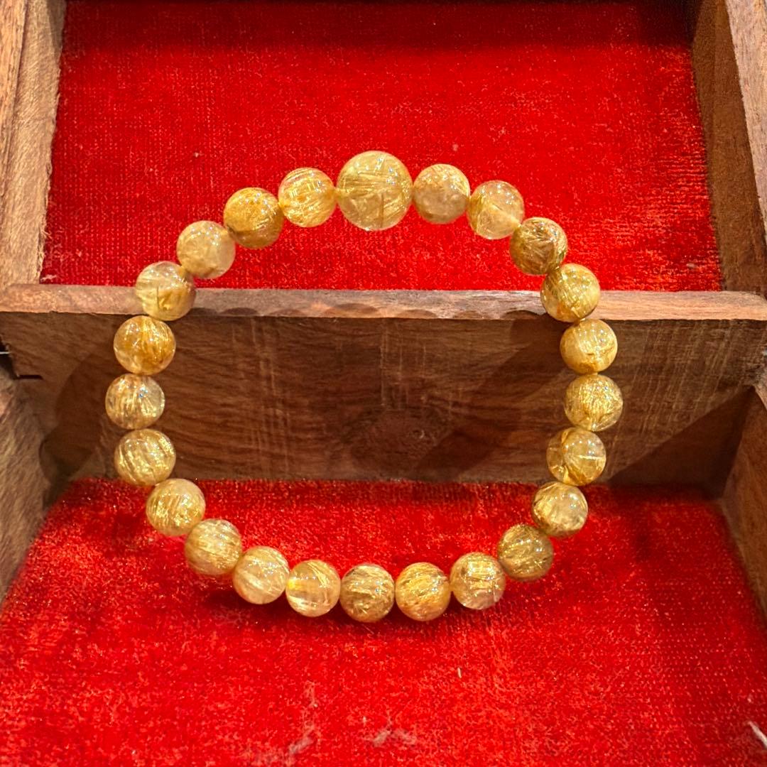 天然タイチンルチルクォーツ　鑑定書付き