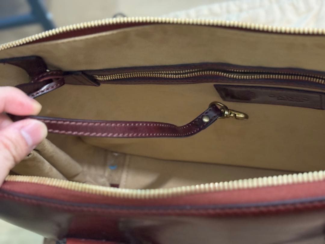 美品✨ GANZO GUD ブリーフケース カーフレザー ボルドー　保存袋付き